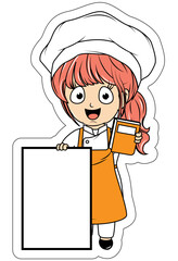 cute little chef cartoon