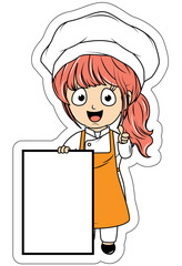 cute little chef cartoon