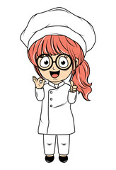 cute little chef cartoon