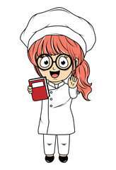 cute little chef cartoon