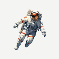 Astronaut floating in space