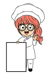 Cute Little Chef Cartoon