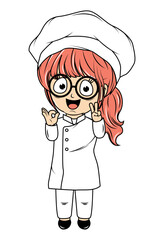 Cute Little Chef Cartoon