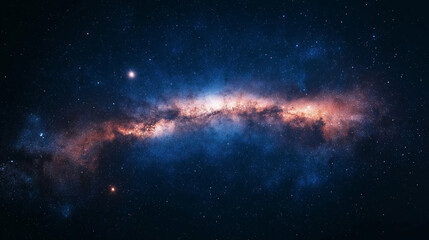 Fototapeta premium Colorful nebula and stars in deep outer space. Abstract background 