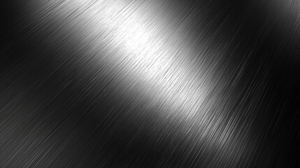 Metallic texture background, brushed silver with subtle reflections, modern and industrial feel 