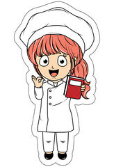 Cute Little Chef Cartoon