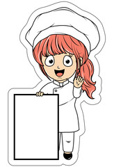 Cute Little Chef Cartoon