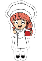 Cute Little Chef Cartoon