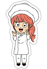 Cute Little Chef Cartoon