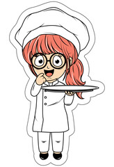 Cute Little Chef Cartoon