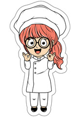 Cute Little Chef Cartoon