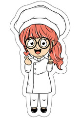 Cute Little Chef Cartoon