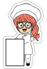 Cute Little Chef Cartoon