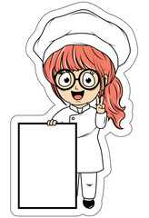 Cute Little Chef Cartoon