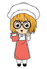 Cute Little Chef Cartoon