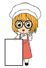 Cute Little Chef Cartoon