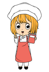 Cute Little Chef Cartoon