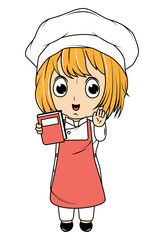 Cute Little Chef Cartoon