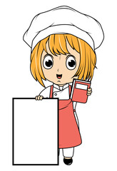 Cute Little Chef Cartoon