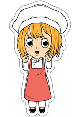 Cute Little Chef Cartoon