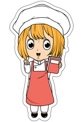 Cute Little Chef Cartoon
