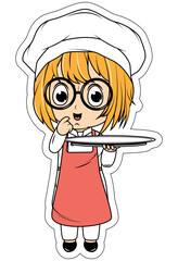 Cute Little Chef Cartoon