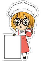 Cute Little Chef Cartoon
