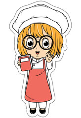 Cute Little Chef Cartoon