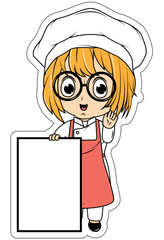 Cute Little Chef Cartoon