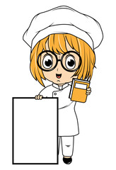 Cute Little Chef Cartoon