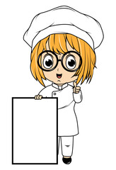 Cute Little Chef Cartoon