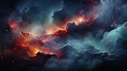 Obraz premium cosmic nebula background sky cloud breathtaking view milky way with vibrant a space star universe astronomy science fantasy astral mystery