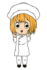 Cute Little Chef Cartoon