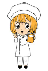 Cute Little Chef Cartoon