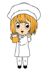 Cute Little Chef Cartoon