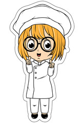 Cute Little Chef Cartoon