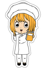 Cute Little Chef Cartoon
