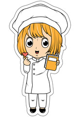 Cute Little Chef Cartoon
