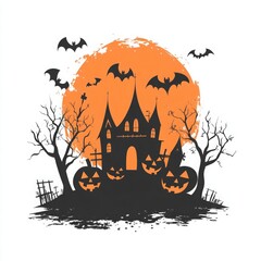 Halloween Spooky Haunted Scary Creepy background banner , Ghostly, Dark, Horror, Night, Eerie, Witch, Skull, Graveyard, Jack-o'-lantern, Full moon, Vampire, Zombie, Skeleton, Bats, Foggy, Mystical,