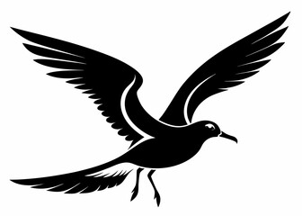 Seagull silhouette vector illustration