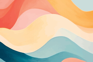 Abstract colorful wavy background