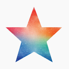 Obraz premium Colorful gradient star illustration