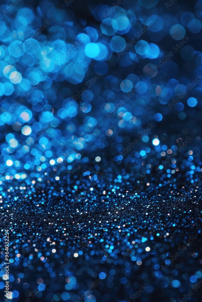 Poster a blue background with a lot of small blue dots. the dots are scattered all over the background and 