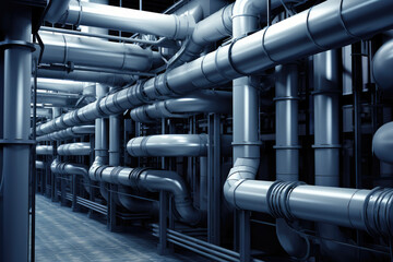 Complex Network of Industrial Pipes