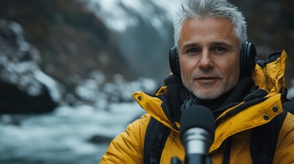 Outdoor Survival Skills Podcast: Expert Silver-Haired Influencer Sharing Nature Tips