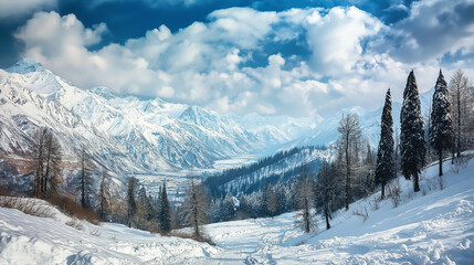雪山の風景