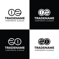 Obraz premium Letters OZ and ZO Infinity Logo, suitable for business with ZO or OZ related to Eternity