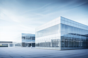 Fototapeta premium Modern Corporate Office Building in Urban Setting