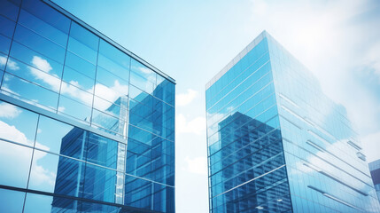 Modern Corporate Buildings Soaring to the Sky