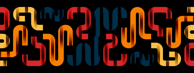 Lines, abstract letter style design background. Geometric vector Illustration For Wallpaper, Banner, Background, Card, Book Illustration, landing page